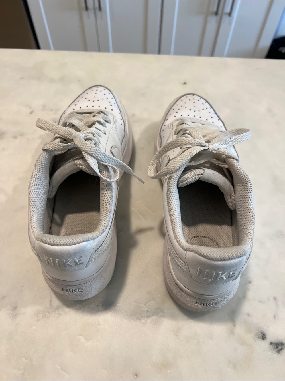 Nike White Low-Top platform  Sneakers